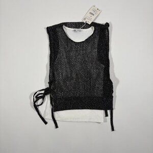Streetwear Casual Tank + Mesh 2 in 1 Top